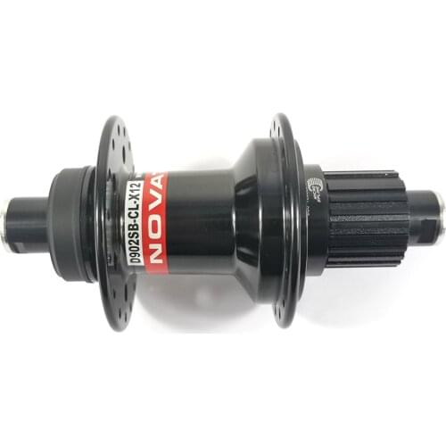 New Novatec MTB J-hook Center Lock Disc Rear Hub D902SB-CL-X12 Black 142mm x 12mm Shim 12S Micro Spline Bicycle Wheels Part