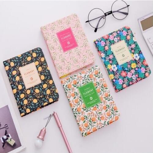 Wholesale Schedule Weekly Planner Notebook Creative Cute Little floral Flowers Notepad Hand book