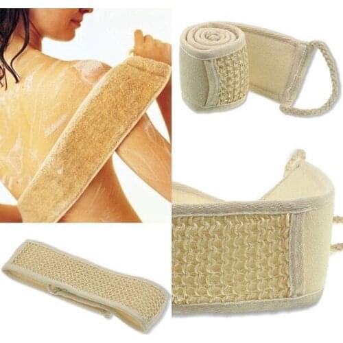 Exfoliating Loofa Back Strap Bath Shower Body Sponge Body Scrubber Brush Personal Washing Tools