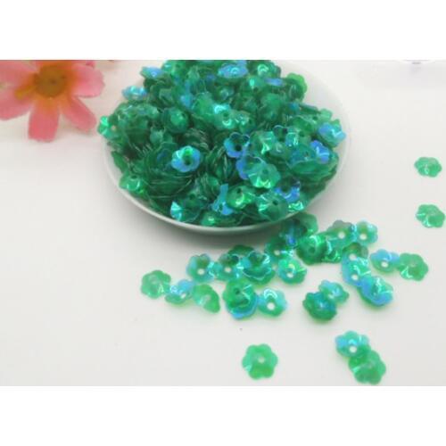 A4 Sewing supplies Hand sewing 6mm transparent crystal pearl piece plum blossom sequins suitable for wedding dress