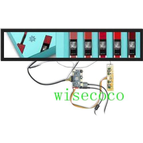 28 Inch1920*360 Ultra Wide Stretched Bar LCD Monitor Shelf Edge LCD High Brightness for Supermarket Arcade Cabinet