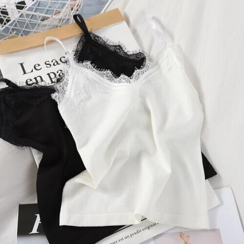 Women Silky Satin Laced Up Crop Tops With Adjustable Straps Tank Top For Women Sexy Crop Tops 2020 Summer