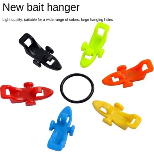 1PCS Fishing Hook Keeper Lure Bait Holder with 3 Rubber Rings for Fishing Rod Fishing Gear Portable