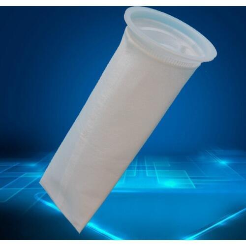 1x PP Nonwovens Filter Sump Sock 105*230mm 200 Micron 4 Inch Ring Pre Filter Bag Aquarium Marine Liquid Chemical Paint