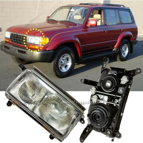 For Toyota Land cruiser LC80FJ80 FZJ80 1990-1997 2pcs Headlights covers No bulb
