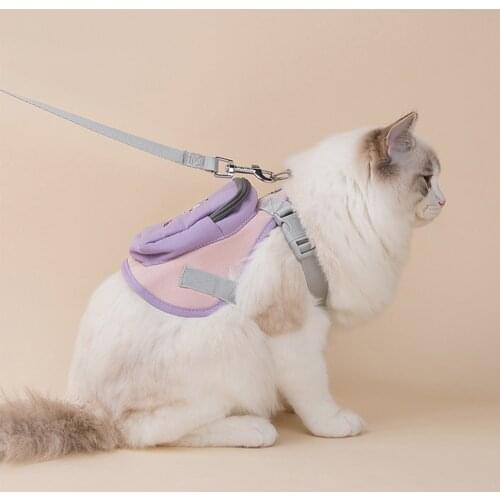 Cute Dog Harness Adjustable Nylon Pet Puppy Chihuahua Harness Vest Dog Leash Set For Small Medium Dogs Cats Pet Products