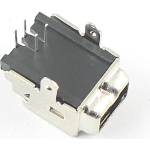 5pcs USB 4 Pin Female Right Angle PCB Plug Connector 1394 Series DIY