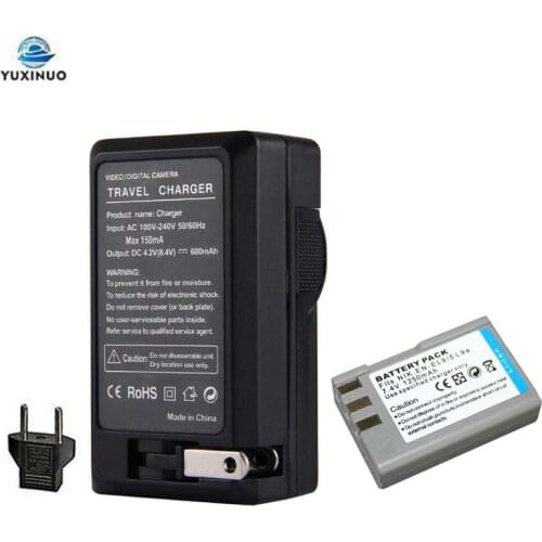 7.4V 1250mAh EN-EL9 ENEL9 EN-EL9A ENEL9A Digital Camera Battery + AC Charger for Nikon D40 D60 D40X D5000 D3000 D3X PM106