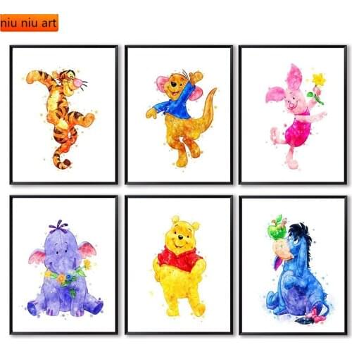 Full Diamond Embroidery Disney Cartoon Winnie The Pooh and Tigger Diamond Mosaic Diamond Painting Cross Stitch Kits Home Decor