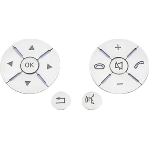 Car Interior Steering Wheel Button Switch Trim Cover Sticker for Mercedes Benz C E S Class W204 W212 W221 GLK X204 C200 C250