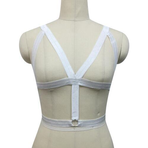 Spedizione gratuita. caged imbracatura bra bondage lingerie black gothic club erotico rebel harness pentagram harness