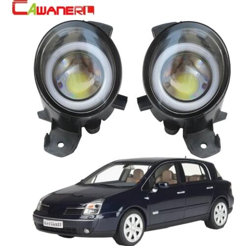 Cawanerl For Renault Vel Satis VelSatis (BJ0_) 2002-2015 Car 30W LED Fog Light Angel Eye DRL Daytime Running Light 12V 2 Pieces