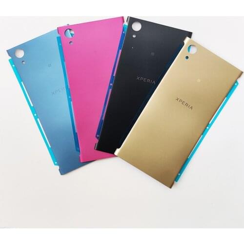 10 pcs/lot For Sony Xperia XA1 Plus Glass Rear Battery Door With Adhesive Xperia XA1 Plus Replacement Back Housing Cover Case