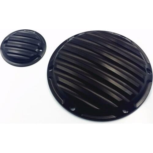 Black Motor Derby Timing Timer Covers For Harley Sportster 883 1200 48 72 04-Up