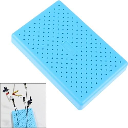 Model Hobby Parts Holder Airbrush Paint Spraying Booth Clip Stand Base Blue