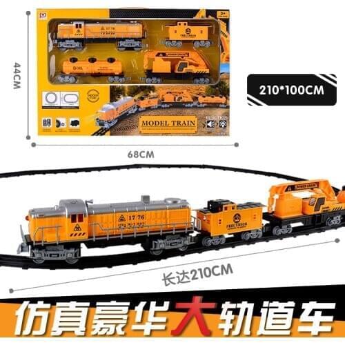 Children Toy Cars Educational Boy Learning Toy Cars Large Simulation Retro Train Model Kids Birthday Gift Juguetes Toy BC50QC