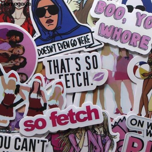 Homegaga 20pcs Cool girls 90s Art print home decor wall notebook phone luggage laptop bicycle scrapbooking decals stickers D1921
