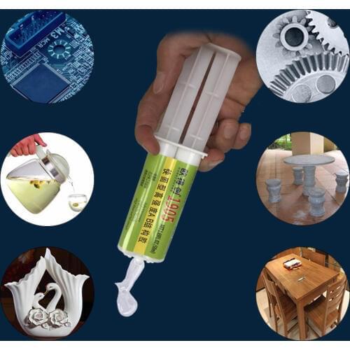 50ml AB Epoxy Resin Adhesive High Tenacity Glue Super Glue Quick Dry Transparent For Metal Iron Aluminum Steel Ceramic Glass