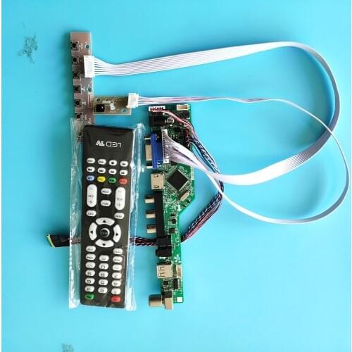 Kit for LP140WH4(TL)(P3) TV AV USB HDMI Controller driver board 1366X768 LCD LED 40pin LVDS Panel Screen VGA remote 14"