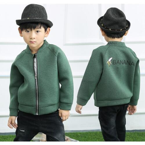 Boy Jackets 2019 Autumn Causal Warm Boy Fashion Jackets Coats Sweater Zipper Lightweight Jackets Toddler Boy Overcoat