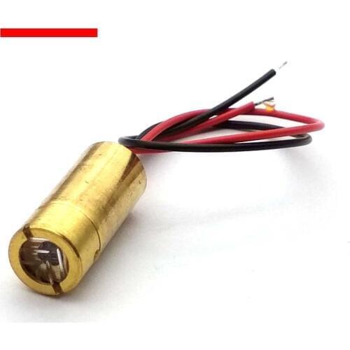 5pcs/lot Laser head 650nm 9mm 3V 50mW Laser Cross Diode Module Red Copper Head