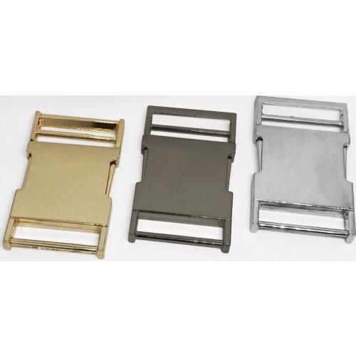 2pcs 25/32mm Metal Side Release Buckles belt Schoolbag Webbing Strap Adjustive Release Buckle Clasp For Bag DIY BagAccessories