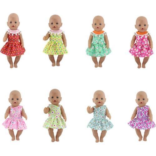 New leisure dress Doll Clothes Fit For 43cm baby Doll clothes reborn Doll Accessories