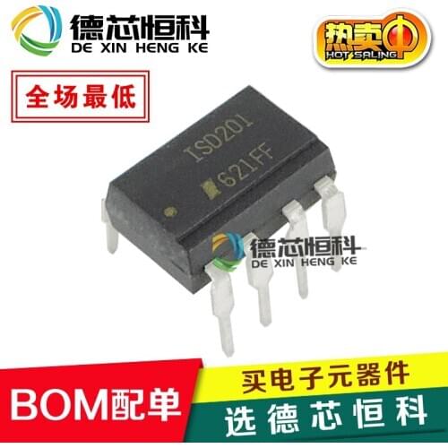 Optocoupler ISD201 in-line DIP-8 photoelectric relay ISD201 ISOCOM photoelectric coupling isolator