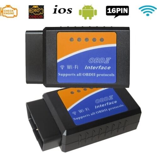 OBD2 WIFI ELM327 V1.5 Car Diagnostic Scanner for iOS Android ELM 327 V 1.5 OBD 2 Without PIC18F25K80 Auto Diagnostic Tool