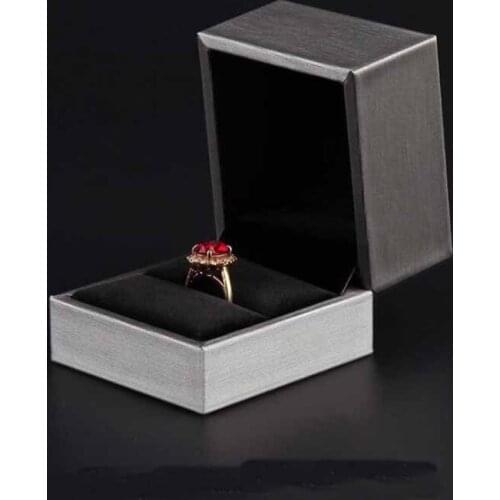 Jewelry Box 1 pcs 6x6.5x5cm gold /bule color flannelette drawbead box jewelry box ring necklace pendant bracelet