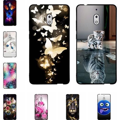Silicon Case for Nokia 2.1 3.1 5.1 Plus 7.1 Case Soft TPU Back Phone Cover Shockproof Printing Coque Bumper Housing