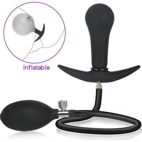 Super Large Inflatable Butt Plug Anus Dilatador Vaginal Prostate Massager Anal Sex Toy for Men Woman Gay Silicone Fisting Dildo