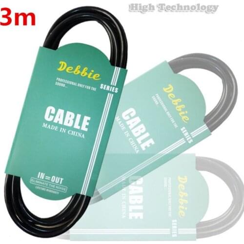 1pcs 3m Electric Patch Cord Guitar Amplifier Cable Guitar Pedal Cable guitar accessories parts Musical instrument