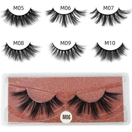 10 Pairs Natural Thick False Eyelashes 3D Faux Mink Lashes Makeup Tools