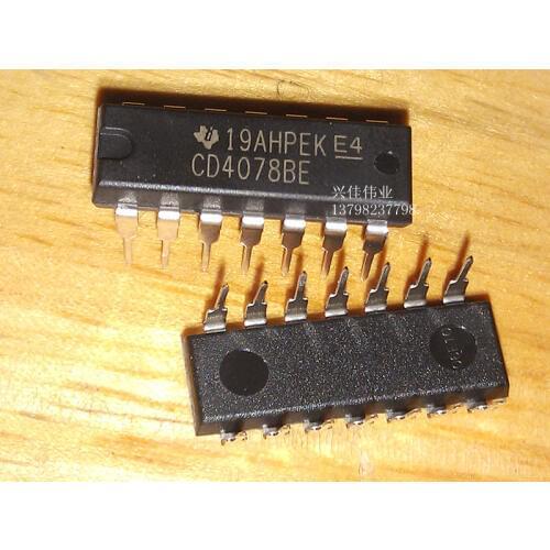 10PCS New CD4078 CD4078BE multifunction / gate / inverter IC DIP-14 TI genuine