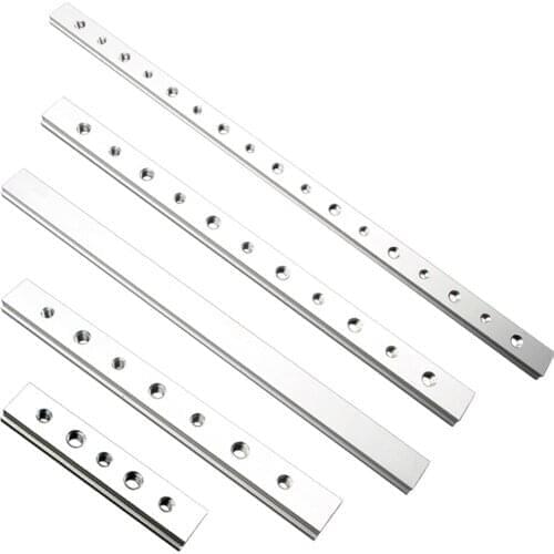 200mm M6 T Track Slot Sliding Plate Slider Woodworking Plate For T-Slot Woodworking Tools Clamp T Screw T Slider Handle