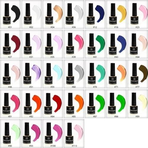 32 Colors Nail Gel Varnish 7ml High Quality Nail Gel Polish Cheaper Price Plastic Bottle Bright Color Glitter Varnish Nail Gel