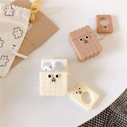 3D Soda Crackers Silicone Cover For Airpods Pro 3 Cute Earphone Case For Apple Airpod 1 2 Wireless Charging Bluetooth Box