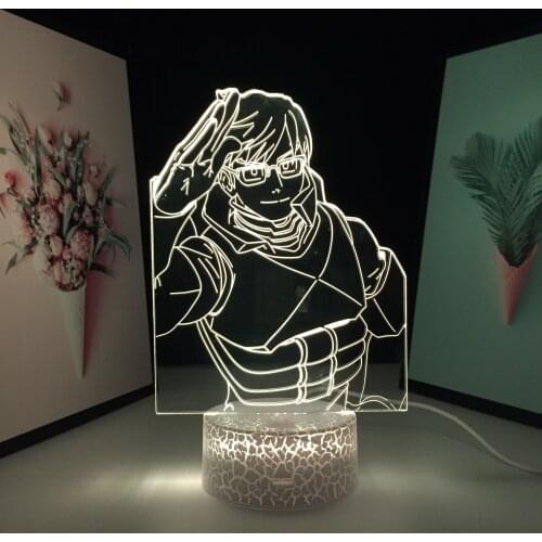 Anime Fire Force Takehisa Hinawa 3D LED Light for Child Bedroom Decoration Nightlight Birthday Gift Room Decor Table Lamp