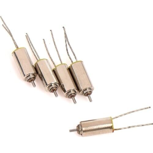 5PCS 60000 RPM 4*8mm Coreless Motor Hollow Cup Motor 3V Ultra-micro NdFeB Magnetic Small Motor With 2 Hard Feet