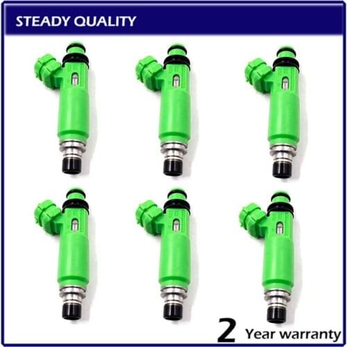 6pcs/lot 100% new Fuel Injectors OEM 195500-3170 1955003170 MD332733 for Mitsubishi Montero Sport 3.0L 6G72 1998-2003
