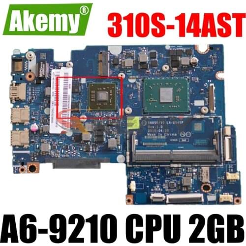 Akemy 5B20L85910 BAUS0 Y0 LA-D541P For Lenovo Yoga 510-14AST 500-14ACZ laptop motherboard A6-9210 CPU GPU 2GB