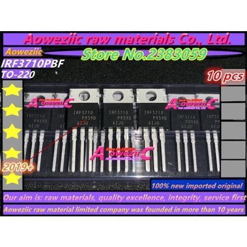 Aoweziic 2019+ 100% new imported original IRF3710PBF IRF3710 TO-220 FET 100V 57A