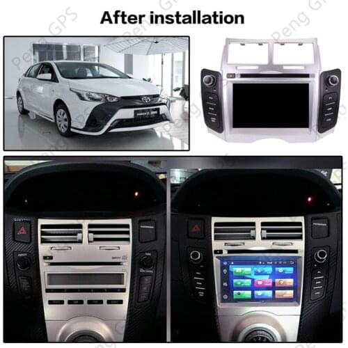 For Toyota Yaris 2005-2011 Car radio player Android 10 64GB GPS Navigation Multimedia Player Radio