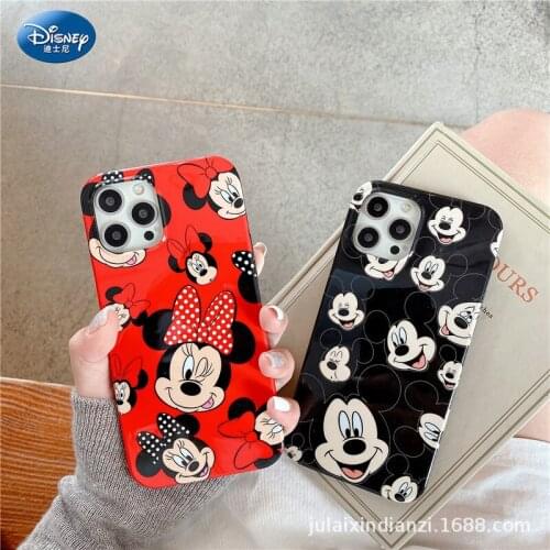 Disney Mickey Mouse Phone Case For iPhone 7/8/ Plus XR XS Max 11 Pro 12mini Transparent Back Cover zz0628