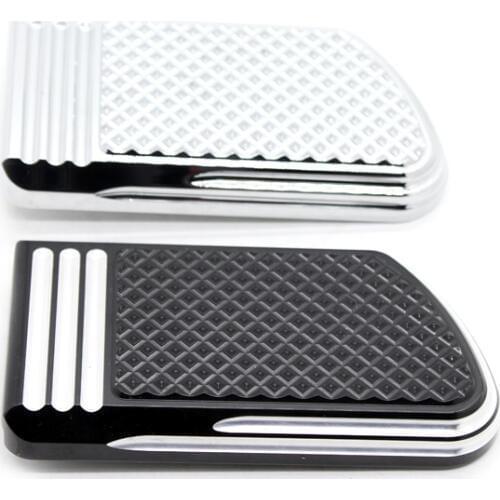 Motorcycle Black Chrome Defiance Brake Pedal Pad For Harley Touring Electra Glide FLHT Heritage Softail 1986-2017 Dyna 12-16 15