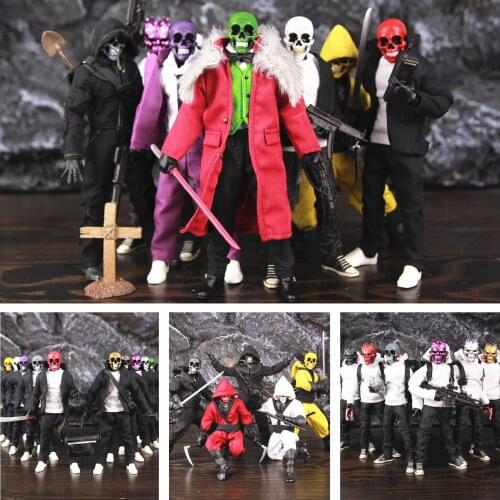 Rumble Society Pink Golden Red Skulls Men Chaos Club 6" Action Figure Skullcrusher Skeletor ML Legends ONE:12 1:12 1/12 Toys