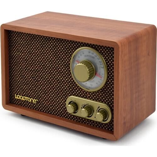 FMAM dual band antique wooden old-fashioned radio retro old Bluetooth speaker, radio range: AM: 522-1620KHz, FM: 87.5-108MHz