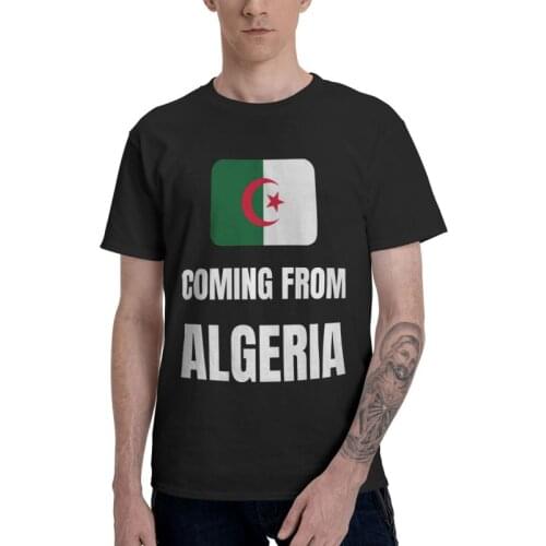 Coming From Algeria T-shirt Men Streetwear T Shirts Short Sleeve Algerian Pride Tshirt Cotton Tees Top Clothes