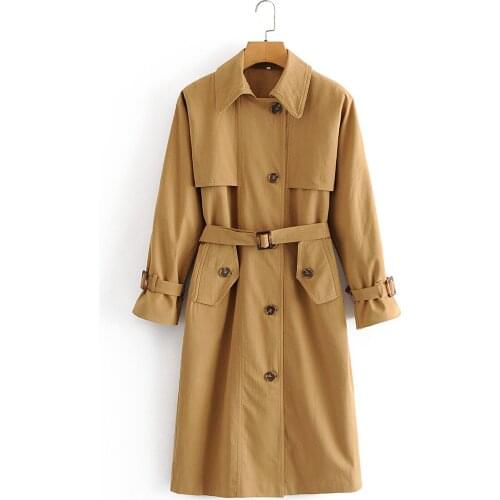 ICCLEK Women's Double Breasted Trench Coats